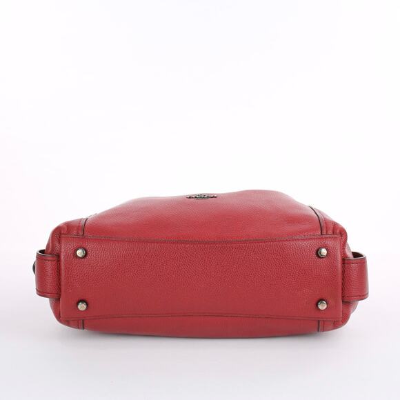 Coach Edie Red Leather Shoulder Bag - Picture 5 of 9